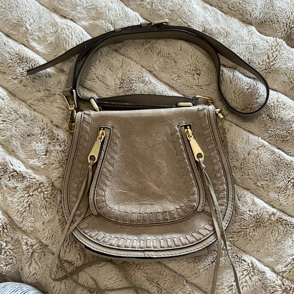 Rebecca Minkoff Grey Saddle Bag - Picture 1 of 5